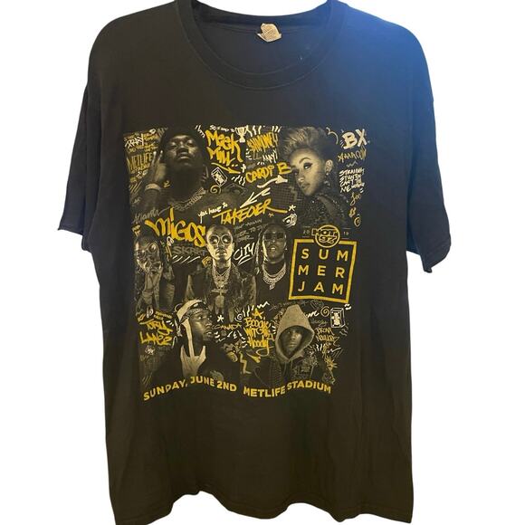 2019 Summer Jam Hot 97 Cardi B, Migos, Meek Mill, A Boogy With The Hoody Shirt L - Picture 1 of 3
